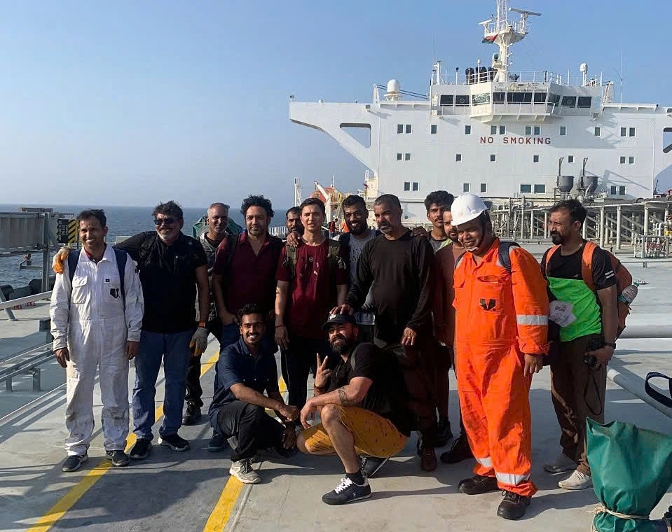 Vietnamese crew rescues 21 sailors from burning tanker in Gulf of Oman